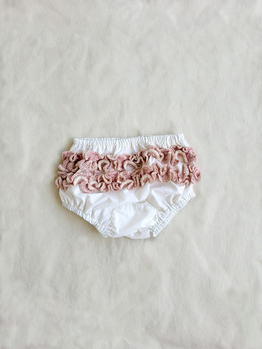 Baby Organic Cotton Dress and Bloomers Set / Bebis ekologisk bomullsklänning och blöjbyxset